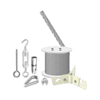 Kit  de Sujeción de M?stil de 3 Metros a Piso de Concreto.