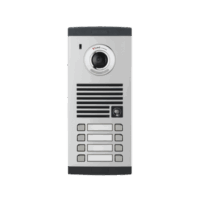 Frente de calle para 8 Apartamentos, compatible con monitores de 4 hilos, expandible a 20 o 32 deptos.