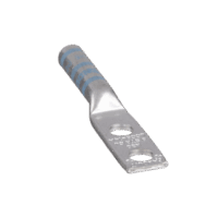 Terminal de Compresi?n de Barril Largo, de Dos Orificios de 1/4, para Cable 6 AWG, Espacios Entre Orificios de 0.63in