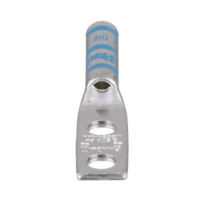 Terminal Doble Ojillo para Cable 6 AWG, Orificio 1/4, Distancia de 16mm entre orificios. Paquete de 50 Piezas