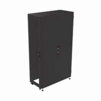 Gabinete Profesional para Telecomunicaciones de 45UR, 1200 mm Profundidad, Incluye 2 Organizadores Verticales de 45 Unidades de Rack