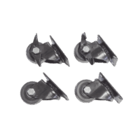 Juego de 4 Ruedas para Gabinetes Linkedpro Terminación R2 (2 con freno, 2 libres)