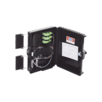 Cierre de Empalme para 24 fusiones de fibra ?ptica, Interior/Exterior, con 8 acopladores SC/APC y splitter 1x8, IP65