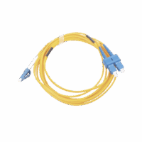 Jumper de Fibra ?ptica Monomodo 9/125 LC/UPC-SC/UPC, PVC, 2.0 mm, D?plex, amarillo, 3 metros