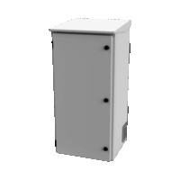 Gabinete de Exterior con Rack de 19" de 24U con Ventiladores y Termostato (Montaje a poste o torre se vende por separado).