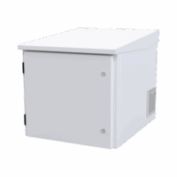 Gabinete PROFUNDO hasta 705 mm  de profundidad, de Exterior de 9UR con Ventiladores y Termostato (Montaje a poste o torre se vende por separado).