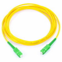 Jumper de Fibra ?ptica Monomodo SC/APC-SC/APC Simplex, color amarillo, 1 metro