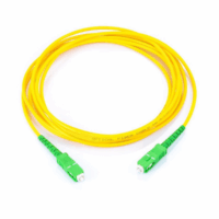 Jumper de Fibra ?ptica Monomodo SC/APC SC/APC Simplex, color amarillo, 2 metros