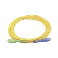 Jumper de Fibra ?ptica Monomodo SC/UPC-SC/APC Simplex, color amarillo 3 metros