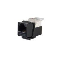 M?dulo Jack Keystone Cat5e sin Herramienta (toolless) para faceplate - Color Negro