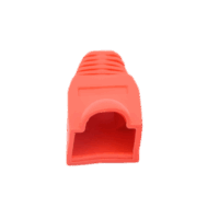 Bota Pl?stica para protección de Plug RJ45, Color Rojo