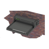 Rack Abierto de Montaje en Pared, de 19in, de 2 Unidades de Rack, con Charola de 460 mm de Profundidad