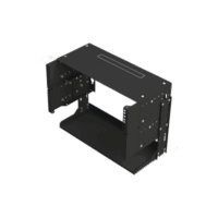 Rack Abierto de montaje en Pared, de 19in, 5 Unidades de rack, Profundidad Ajustable (8" a 12") con Charola de Uso M?ltiple.