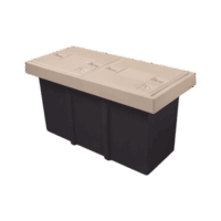 Registro de Telecomunicaciones L2T Ligero, 2 Tapas, 2.5T