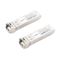 Transceptores ?pticos Bidireccionales SFP+ (Mini-Gbic) / Monomodo 1270 & 1330 nm / 10 Gbps / 1000BASE-BX / Conector LC/UPC Simplex / DDM / Hasta 20 km / 2 Piezas