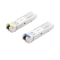 Transceptores ?pticos Bidireccionales SFP (Mini-Gbic) / Monomodo 1310 & 1550 nm / 1.25 Gbps / 1000BASE-BX / Conector LC/UPC Simplex / DDM / Hasta 10 km / 2 Piezas