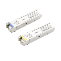 Transceptores ?pticos Bidireccionales SFP (Mini-Gbic) / Monomodo 1310 & 1550 nm / 1.25 Gbps / 1000BASE-BX / Conector LC/UPC Simplex / DDM / Hasta 20 km / 2 Piezas