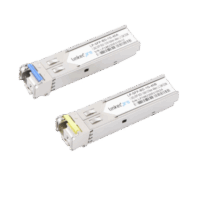 Transceptores ?pticos Bidireccionales SFP (Mini-Gbic) / Monomodo 1310 & 1550 nm / 1.25 Gbps / 1000BASE-BX / Conector LC/UPC Simplex / DDM / Hasta 40 km / 2 Piezas