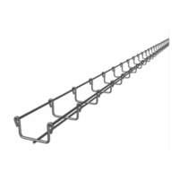 Charola Tipo Malla 33/50 mm, Acabado Electro Zinc, Hasta 26 Cables Cat6, Tramo de 3 Metros