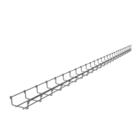 Charola Tipo Malla 33/100 mm, Acabado Electro Zinc, Hasta 53 Cables Cat6, Tramo de 3 Metros