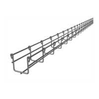 Charola Tipo Malla 66/50 mm, Acabado Electro Zinc, Hasta 53 Cables Cat6, Tramo de 3 Metros