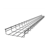 Charola Tipo Malla 66/200 mm, Acabado Electro Zinc, Hasta 210 Cables Cat6, Tramo de 3 Metros