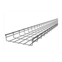 Charola Tipo Malla 66/250 mm, Acabado Electro Zinc, Hasta 263 Cables Cat6, Tramo de 3 Metros