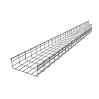 Charola Tipo Malla 116/300 mm, Acabado Electro Zinc, Hasta 554 Cables Cat6, Tramo de 3 Metros