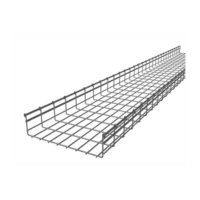 Charola Tipo Malla 116/400 mm, Acabado Electro Zinc, Hasta 738 Cables Cat6, Tramo de 3 Metros