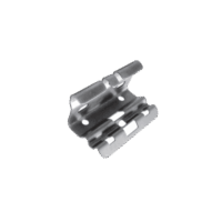 Mini clip autom?tico, para unir tramos de charola, con acabado Electro Zinc