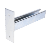 M?nsula Unicanal, 200mm, con acabado Electro Zinc