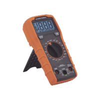 Mult?metro Digital con Selección Manual Rango 600V CAT III con protección de Alerta LED del Cable de Prueba