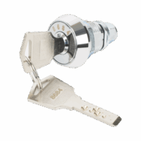 Chapa de Ca?on Chico para Gabinete Met?lico, (Llave ?nica)