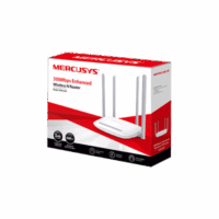 Router Inalámbrico N Mejorado / 2.4 GHz de 300 Mbps / 1 Puerto WAN 10/100 Mbps / 3 Puertos LAN 10/100 Mbps / 4 Antenas de 5 dBi