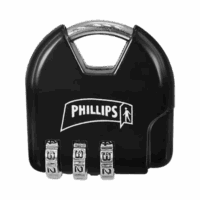 Candado de Combinación Ajustable / No Requiere Llave / Color Negro.