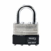 Candado Laminado 40 /  Llave Master con 4 Pernos de Combinación /Posee Doble Cerrojo para brindar Mayor Seguridad.