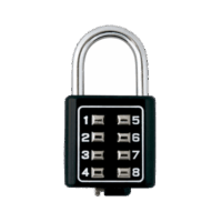 Candado Digital de Combinación M35 / No Requiere Llave / Combinación ?nica integrada por 4 d?gitos / Color Negro.