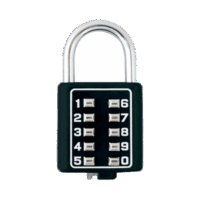 Candado Digital de Combinación M40 / No Requiere Llave / Combinación ?nica integrada por 4 d?gitos / Color Negro.