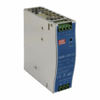 Fuente de poder industrial de 120 W, salida 12 Vcc, entrada 90~264 VCA, para montaje en riel DIN,