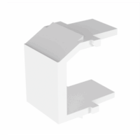 M?dulo de tapa ciega (Inserto Ciego), Tipo Keystone, Color Blanco, 1 Pieza