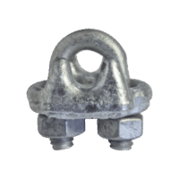 Nudo/ Perro/ Abrazadera Acero Forjado para Cable de 1/4" Galv. por Inmersi?n en Caliente.
