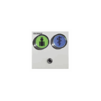 MODULO DE 2 BOTONES ILUMINADOS (VERDE Y AZUL) CON JACK DE 3,5MM PARA PULSADORES NX0871 Y NX0881 Y LECTOR RFID 125KHz INTEGRADO (4). CONEXION BUS RS485