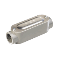 Caja oval roscada tipo C de 1 1/4" (31.8 mm) Incluye tapa y tornillos.