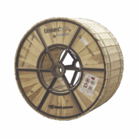 Carrete de 4 km de Fibra ?ptica A?rea (ADSS) G.652D, Monomodo de 48 Hilos, Exterior, Span 200, Loose Tube