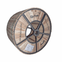 Carrete de 4 km de Fibra ?ptica A?rea (ADSS) G.652D, Monomodo de 96 Hilos, Exterior, Span 200, Loose Tube