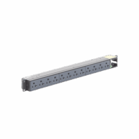 PDU B?sico para Distribución de Energ?a, Enchufe de Entrada NEMA 5-15P, Con 12 Contactos NEMA 5-20R, Instalación Horizontal de 19in, 1UR, 15 Amp, 120 Vca