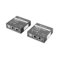 Kit extensor IP y PoE por cable UTP CAT5E hasta 500 mts @ 100 mbps