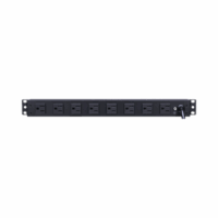 PDU B?sico Para Distribución de Energ?a, Con 8 Tomas NEMA 5-15R Traseras, 1UR, 15 Amp, 120 Vca