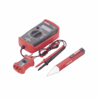 KIT B?sico de Mult?metro Digital, Detector de Tensi?n sin Contacto, y Comprobador de Fase GFCI