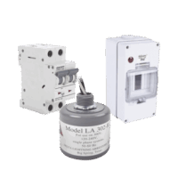 Kit de Centro de Carga Para Corriente Alterna, Breaker de hasta  400 Vca de 20 A con Supresor de Picos Transitorios.